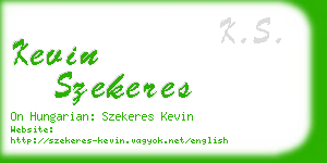 kevin szekeres business card